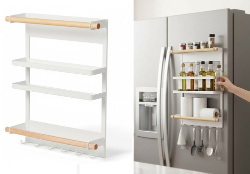 Magnetic spice rack for - rack,