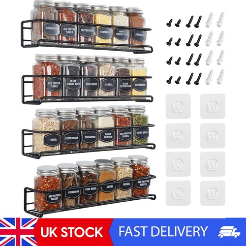 Spice rack wall mounted 4 - wall,