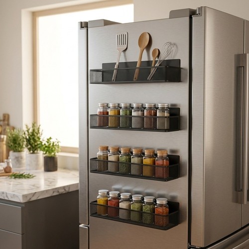 Magnetic spice rack - magnetic,