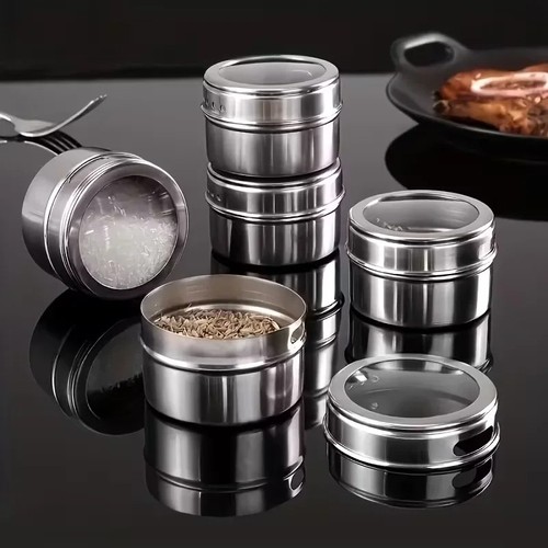 Magnetic spice jars - spice, set