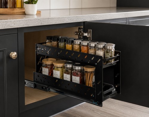 Pull out cabinet organizer - cabinet,