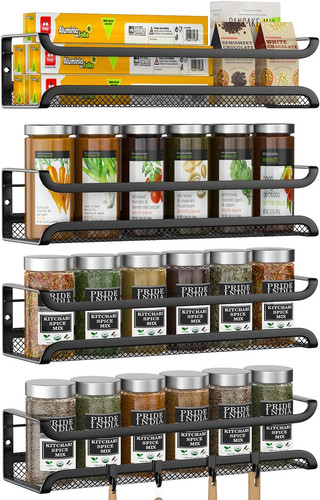 Spice rack wall mounted - wall, 4