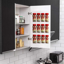 2Pcs Wall Mounted Spice Rack