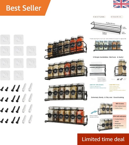 Spice rack drill adhesive - rack,, no-drill