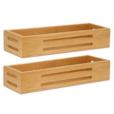 Bamboo Spice Rack Organiser